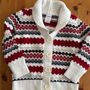 Gymboree Red and White Kids Sweater